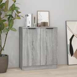 Sonata H Сайдборд, сив сонома, 60x30x70 см, инженерно дърво - Corpuri, vitrine, biblioteci modulare