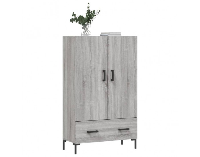 Sonata H Висок шкаф, сив сонома, 69,5x31x115 см, инженерно дърво