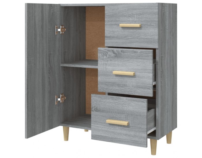 Sonata Dulap, gri sonoma, 69,5x34x90 cm, lemn compozit