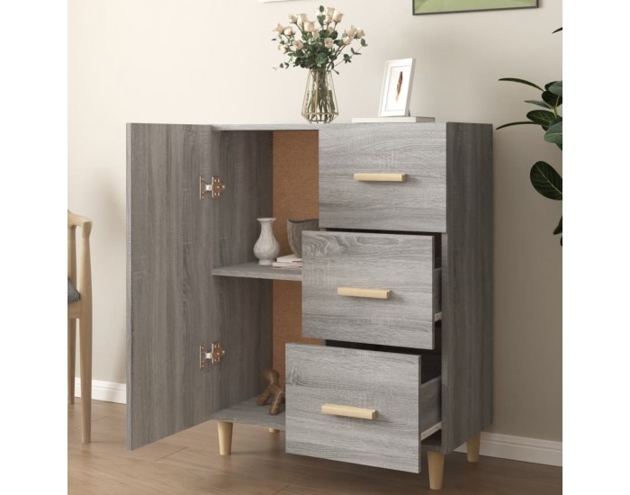 Sonata Dulap, gri sonoma, 69,5x34x90 cm, lemn compozit