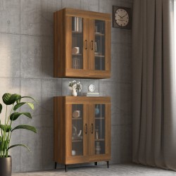 Sonata H Окачен стенен шкаф, кафяв дъб, 69,5x34x90 см - Corpuri, vitrine, biblioteci modulare