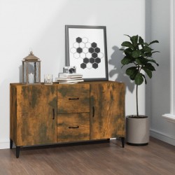 Sonata H Сайдборд, опушен дъб, 100x36x60 см, инженерно дърво - Corpuri, vitrine, biblioteci modulare