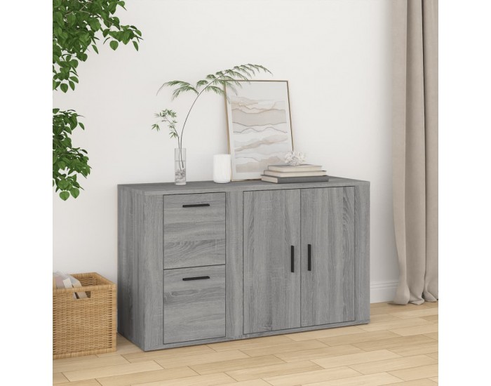 Sonata H Сайдборд, сив сонома, 100x33x59,5 см, инженерно дърво