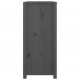 Sonata H Страничен шкаф сив 100x40x90 см борово дърво масив