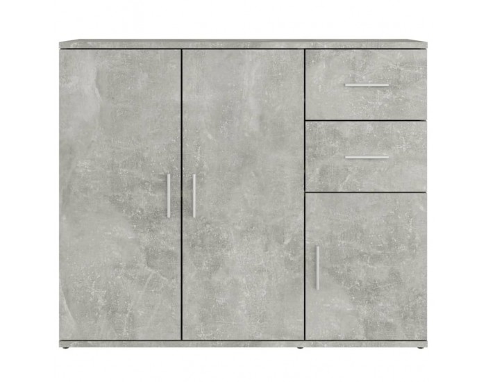 Sonata H Сайдборд, бетонно сив, 91x29,5x75 см, инженерно дърво