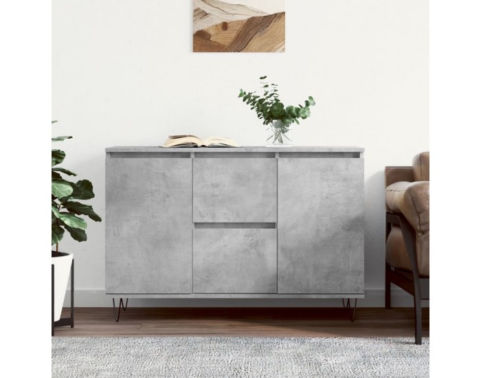 Sonata H Сайдборд, бетонно сив, 104x35x70 см, инженерно дърво