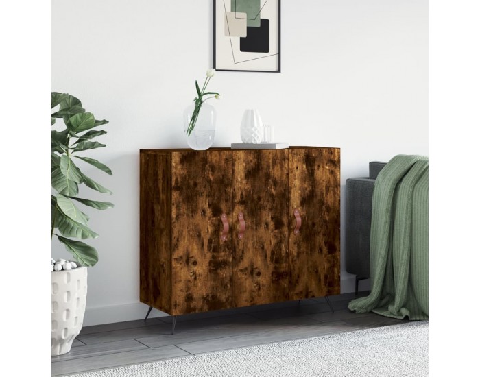 Sonata H Сайдборд, опушен дъб, 90x34x80 см, инженерно дърво
