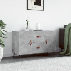 Sonata H Сайдборд, бетонно сив, 100x36x60 см, инженерно дърво - Corpuri, vitrine, biblioteci modulare