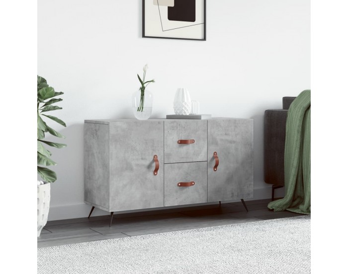 Sonata H Сайдборд, бетонно сив, 100x36x60 см, инженерно дърво