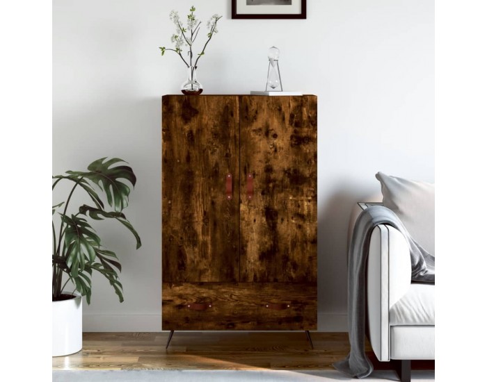 Sonata H Висок шкаф, опушен дъб, 69,5x31x115 см, инженерно дърво