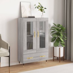 Sonata H Висок шкаф, сив сонома, 69,5x31x115 см, инженерно дърво - Corpuri, vitrine, biblioteci modulare
