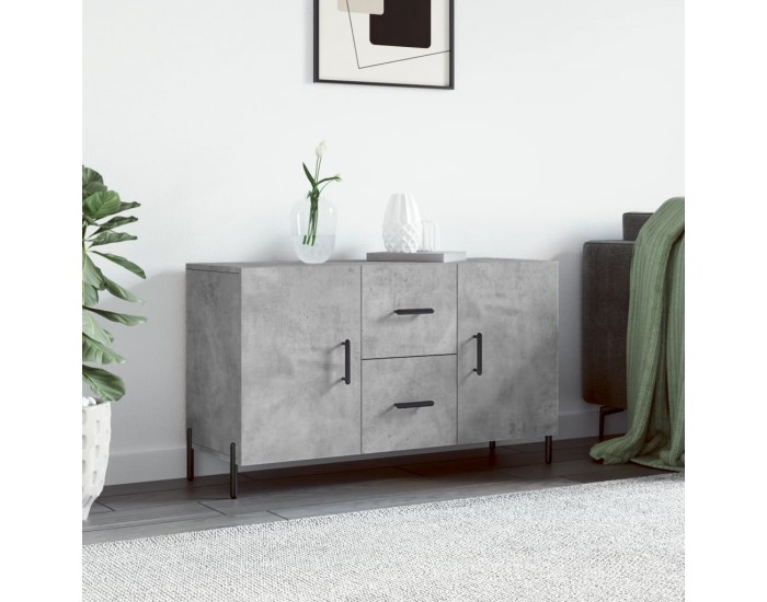 Sonata H Сайдборд, бетонно сив, 100x36x60 см, инженерно дърво