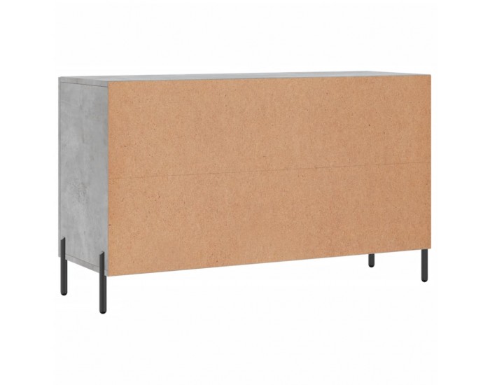 Sonata H Сайдборд, бетонно сив, 100x36x60 см, инженерно дърво