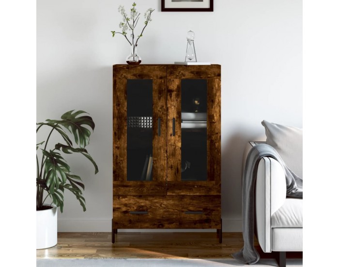 Sonata H Висок шкаф, опушен дъб, 69,5x31x115 см, инженерно дърво
