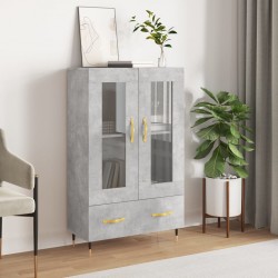 Sonata H Висок шкаф, бетонно сиво, 69,5x31x115 см, инженерно дърво - Corpuri, vitrine, biblioteci modulare