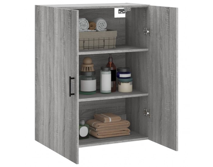 Sonata Dulap montat pe perete, gri sonoma, 69,5x34x90 cm