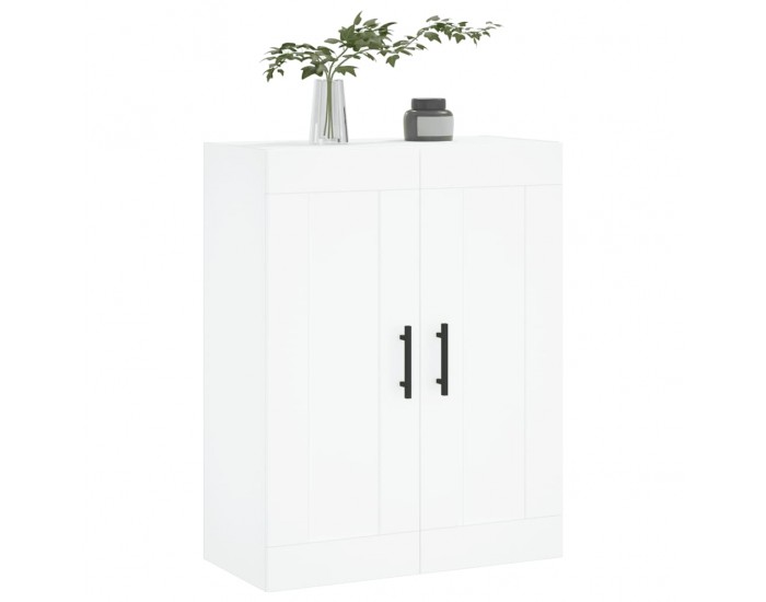Sonata H Стенен шкаф бял 69,5x34x90 см инженерно дърво