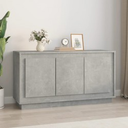 Sonata H Сайдборд, бетонно сив, 102x35x55 см, инженерно дърво - Corpuri, vitrine, biblioteci modulare