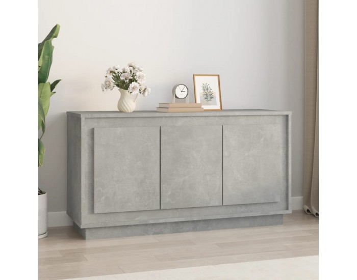 Sonata H Сайдборд, бетонно сив, 102x35x55 см, инженерно дърво