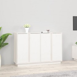 Sonata H Сайдборд, бял, 120x35x80 см, бор масив - Corpuri, vitrine, biblioteci modulare
