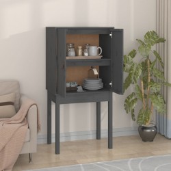 Sonata H Висок шкаф, сив, 60x40x120 см, борово дърво масив - Corpuri, vitrine, biblioteci modulare