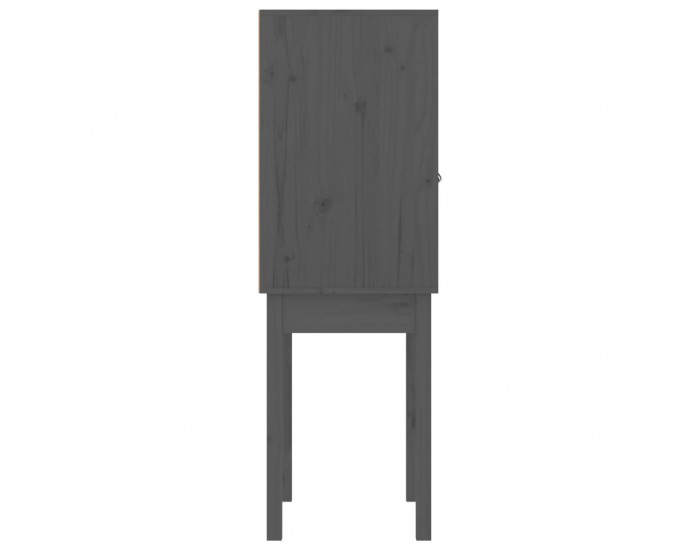 Sonata H Висок шкаф, сив, 60x40x120 см, борово дърво масив