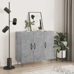 Sonata H Сайдборд, бетонно сив, 90x34x80 см, инженерно дърво - Corpuri, vitrine, biblioteci modulare