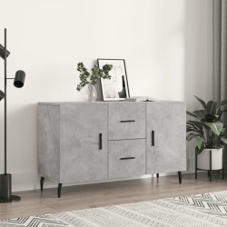 Sonata H Сайдборд, бетонно сив, 100x36x60 см, инженерно дърво - Corpuri, vitrine, biblioteci modulare