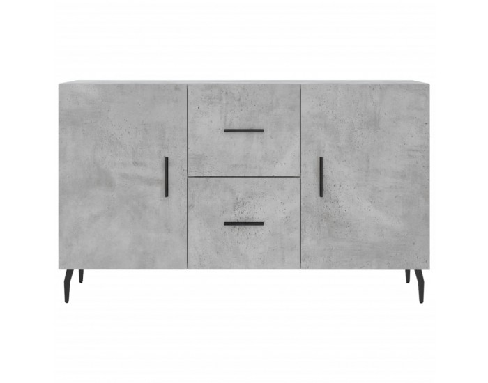 Sonata H Сайдборд, бетонно сив, 100x36x60 см, инженерно дърво