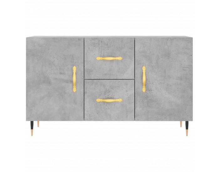Sonata H Сайдборд, бетонно сив, 100x36x60 см, инженерно дърво