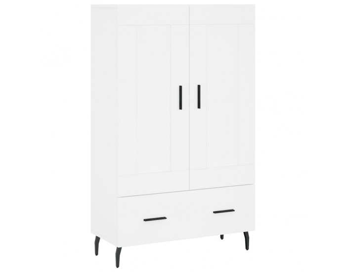 Sonata H Висок шкаф, бял, 69,5x31x115 см, инженерно дърво