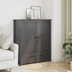 Sonata H Висок шкаф, сив, 83x41,5x100 см, бор масив - Corpuri, vitrine, biblioteci modulare