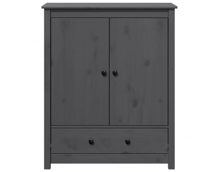 Sonata H Висок шкаф, сив, 83x41,5x100 см, бор масив