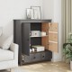 Sonata H Висок шкаф, сив, 83x41,5x100 см, бор масив