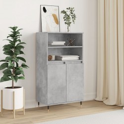 Sonata H Висок шкаф, бетонно сив, 60x36x110 см, инженерно дърво - Corpuri, vitrine, biblioteci modulare