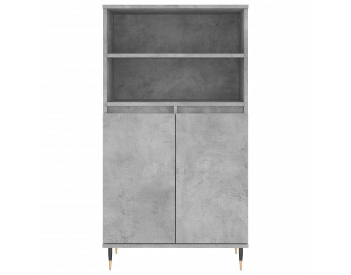 Sonata H Висок шкаф, бетонно сив, 60x36x110 см, инженерно дърво