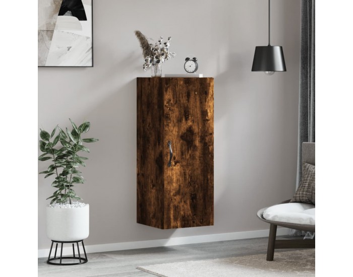 Sonata H Стенен шкаф опушен дъб 34,5x34x90 см инженерно дърво