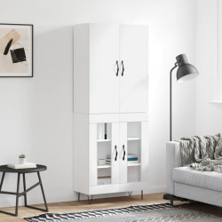 Sonata H Висок шкаф, бял, 69,5x34x180 см, инженерно дърво - Corpuri, vitrine, biblioteci modulare