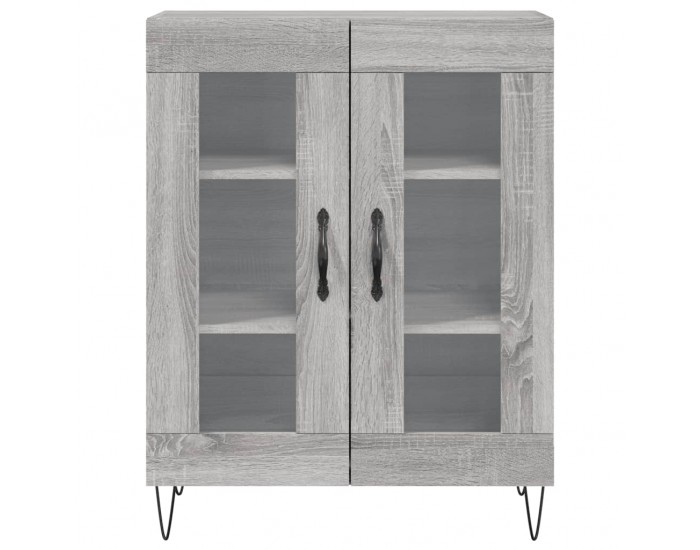 Sonata Dulap înalt, gri sonoma, 69,5x34x180 cm, lemn compozit