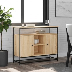 Sonata H Сайдборд, дъб сонома, 100x35x80 см, инженерно дърво - Corpuri, vitrine, biblioteci modulare