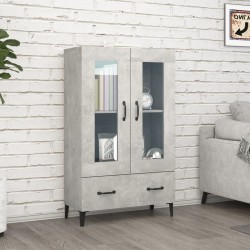 Sonata H Висок шкаф, бетонно сив, 70x31x115 см, инженерно дърво - Corpuri, vitrine, biblioteci modulare