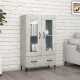 Sonata H Висок шкаф, бетонно сив, 70x31x115 см, инженерно дърво