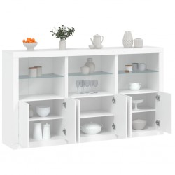 Sonata H Сайдборд с LED светлини, бял, 181,5x37x100 см - Corpuri, vitrine, biblioteci modulare