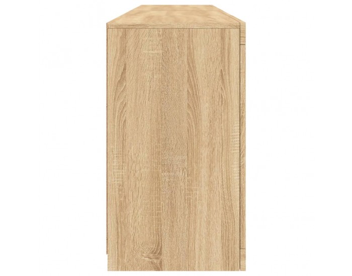 Sonata H Сайдборд с LED светлини, сонома дъб, 164x37x67 см