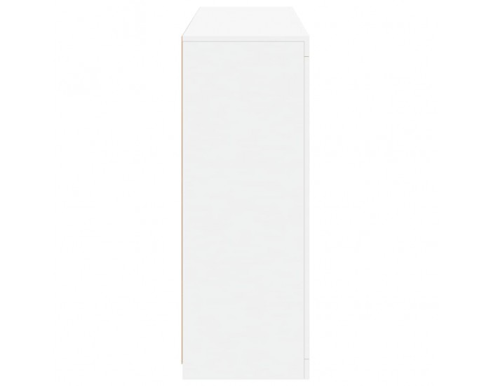 Sonata H Сайдборди с LED осветление, 3 бр, бели, инженерно дърво