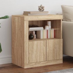 Sonata H Сайдборд с LED светлини, сонома дъб, 60,5x37x67 см - Corpuri, vitrine, biblioteci modulare