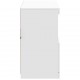 Sonata H Сайдборд с LED светлини, бял, 81x37x67 см