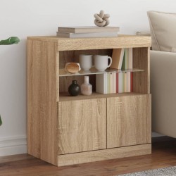 Sonata H Сайдборд с LED светлини, сонома дъб, 60x37x67 см - Corpuri, vitrine, biblioteci modulare