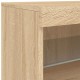 Sonata H Сайдборд с LED светлини, сонома дъб, 60x37x67 см