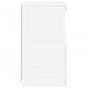 Sonata H Сайдборд с LED светлини, бял, 41x37x67 см